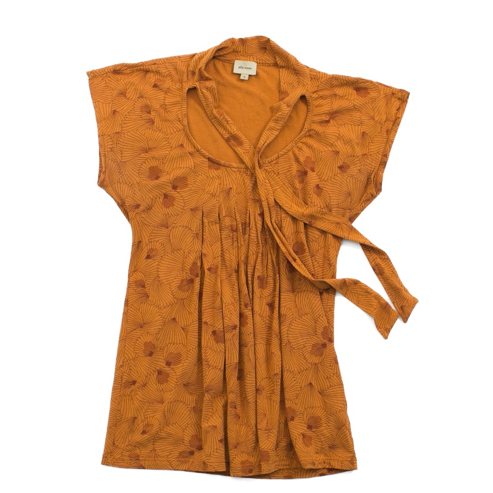 Ella Moss Burnt Orange top Size S